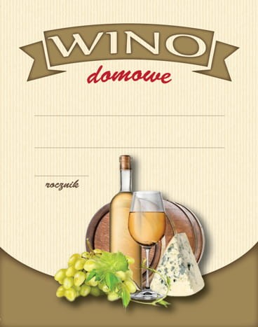 Etykiety na wino domowe białe