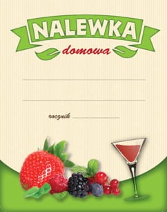 Etykiety na nalewki z owoców ciemnych