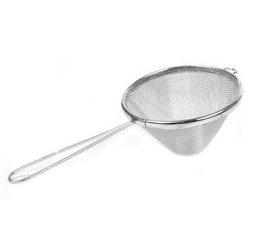 Metalowe sitko stożkowe fi 10 cm.