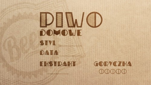 Etykieta OLD PIWO DOMOWE
