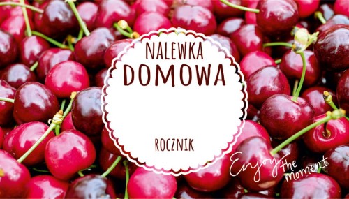 Etykieta MODERN NALEWKA WIŚNIOWA
