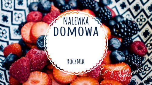 Etykieta MODERN NALEWKA OWOCE LEŚNE