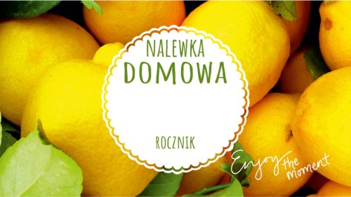 Etykieta MODERN NALEWKA CYTRYNOWA