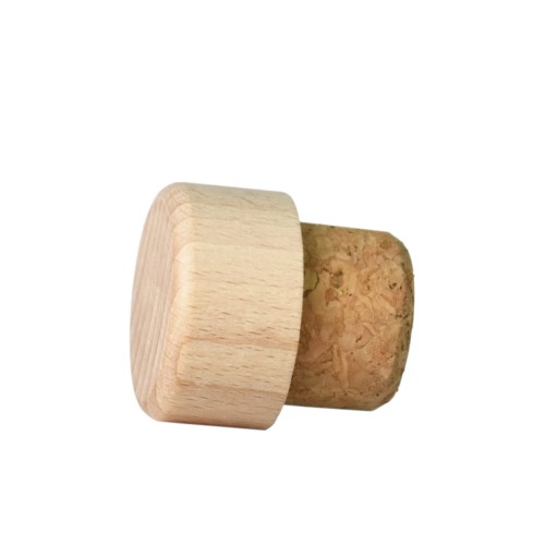 Korek 29mm grzybek/drewno jasne 38x20mm  - 1szt
