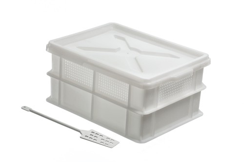 Zestaw pojemników serowarskich z mieszadłem