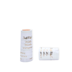 Kapturki termokurczliwe 31x55 białe wódka weselna - 10szt