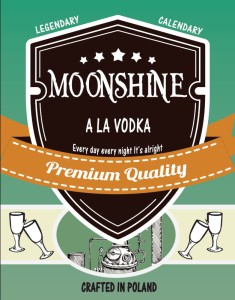 Etykieta MOONSHINE ALA VODKA