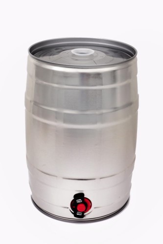 Mini-keg 5L do serwowania piwa domowego, piwko domowe lane z mini-kega. Do mini-kegów polecamy profesjonalne nalewaki.