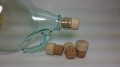 Korek 26mm grzybek/drewno jasne 33x20mm